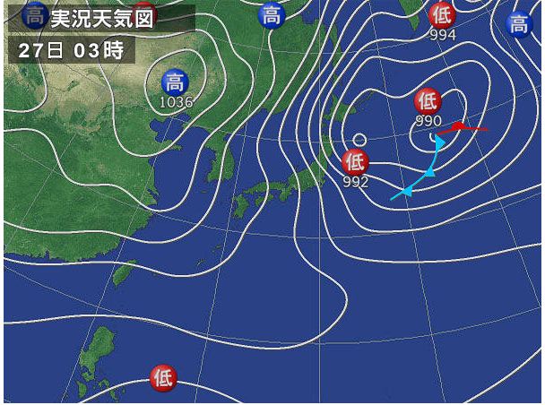 1月27日の天気図