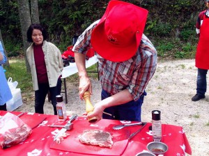 BBQ時のステーキ教室