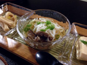 朝食のソーメン