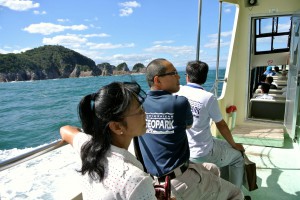 浦富海岸遊覧船にて２