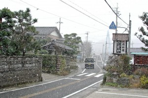 急変、雪に！