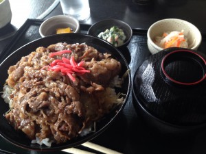 石楠花の但馬牛焼肉丼