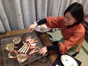 炭火焼きがに中