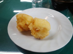 チーズケーキの天ぷら