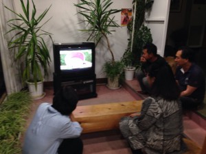 テレビ鑑賞中