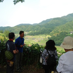 小代の美しい風景をのぞむ