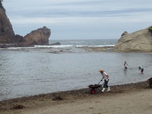 今子浦海水浴場にて