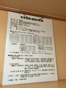 佐津温泉分析書