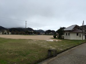 佐津海水浴場の駐車場