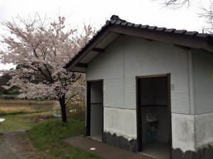 佐津浜西端のトイレ