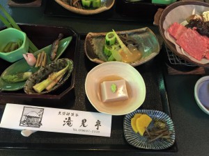 滝見亭のお料理