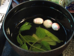 山菜のお吸い物