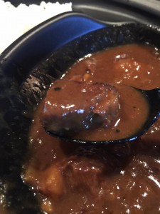 カレーに入っている但馬牛肉