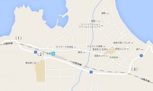 佐津集落の地図