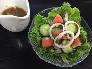 ポン酢で食べる白いかサラダ