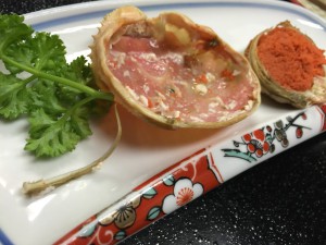 セコガニ食べ残し