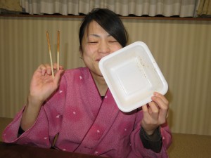 一平ちゃんチョコソース味完食！