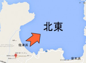 佐津浜の地図