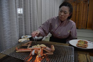 焼きガニ中