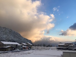 佐津集落雪景色