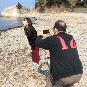 かえる島フォト撮影の様子２