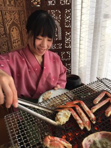 炭火焼きガニ