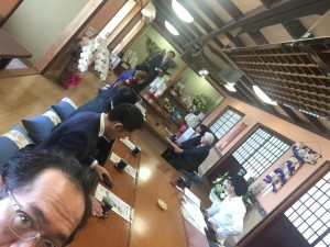 炉端のある宴会場