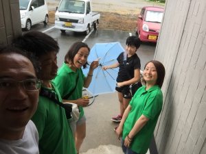 ダイビング準備中