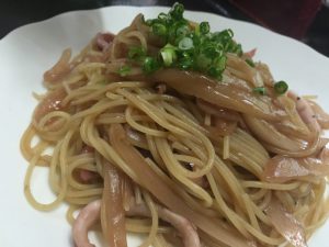 香住産イカのパスタ