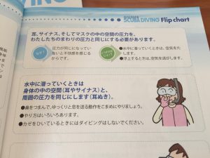 体験ダイビング冊子より