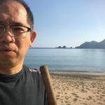 佐津川河口付近、現在工事中で立ち入り禁止になっています!