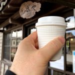コウノトリの郷駅にある駅舎カフェぽっぽやで美味しいコーヒーはいかがですか?テイクアウトもOK!