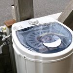 海水浴シーズン中のみ、シャワールームの前に脱水機を設置しました