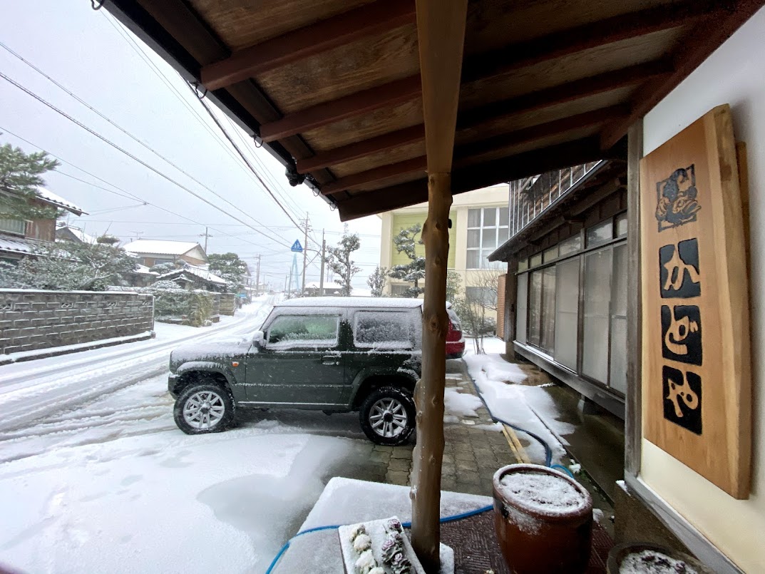 海沿いで大雪だった２０２１年１月２９日