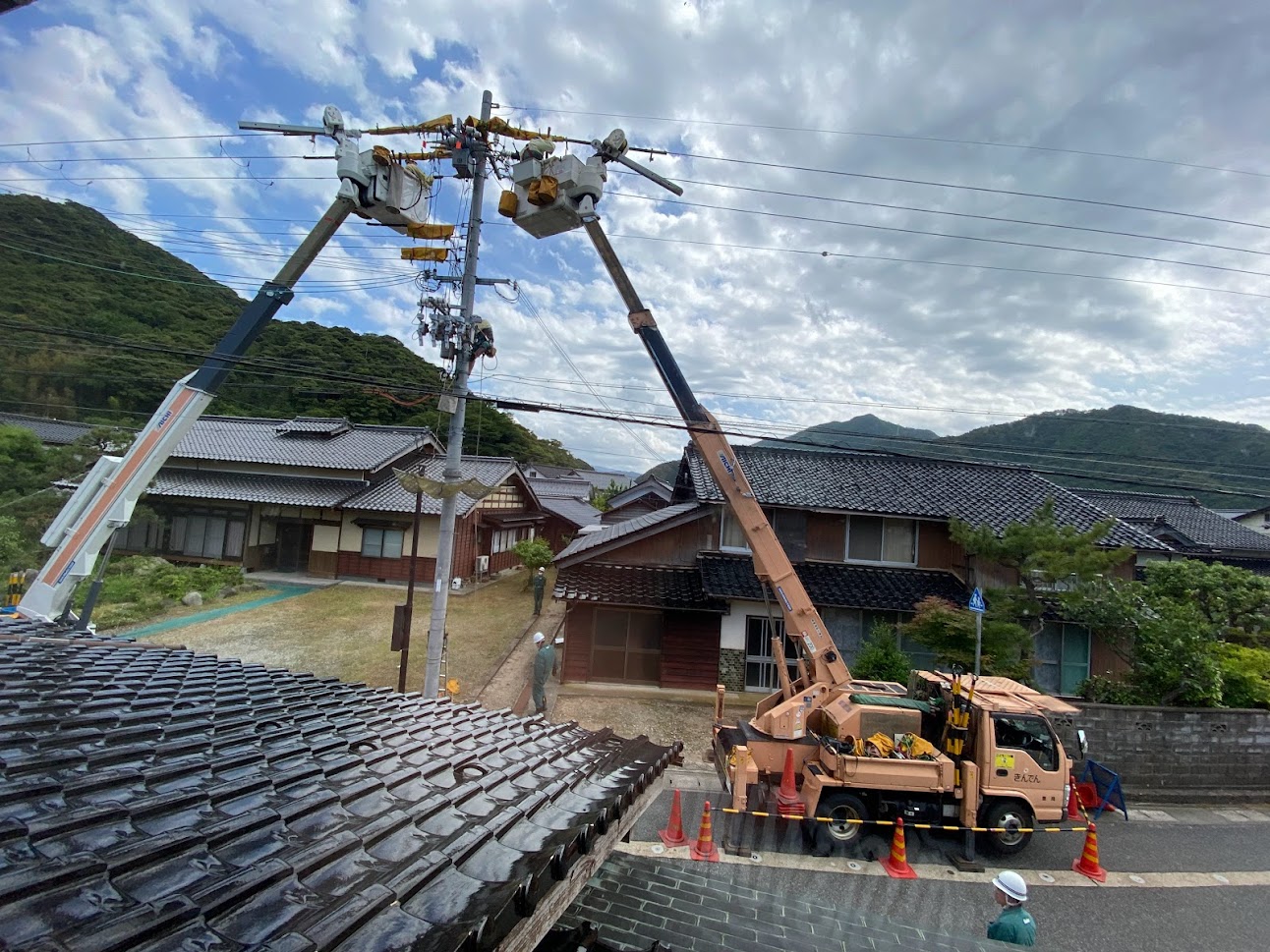 きんでんさんによる本格的な電気工事