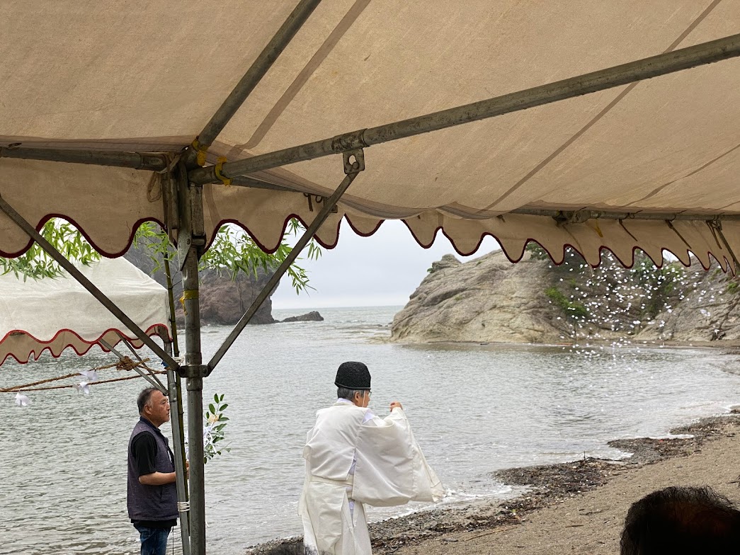 今子浦にて海開き神事