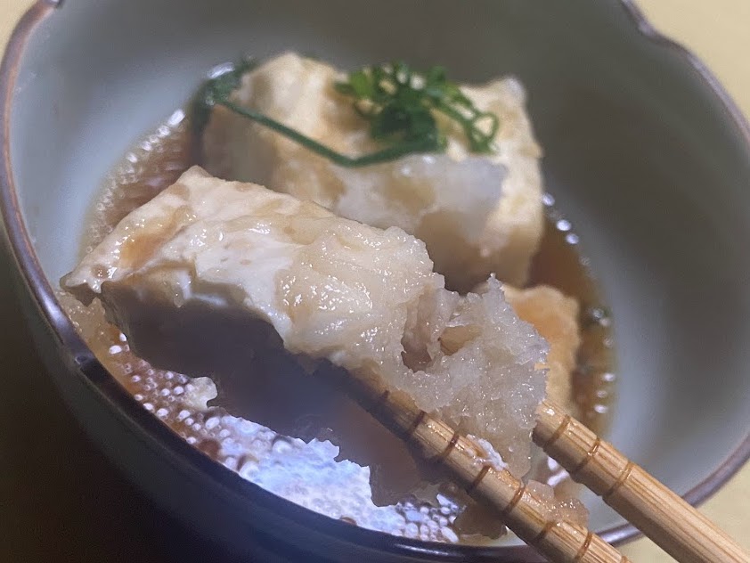 賄いにて「揚げ出し豆腐」