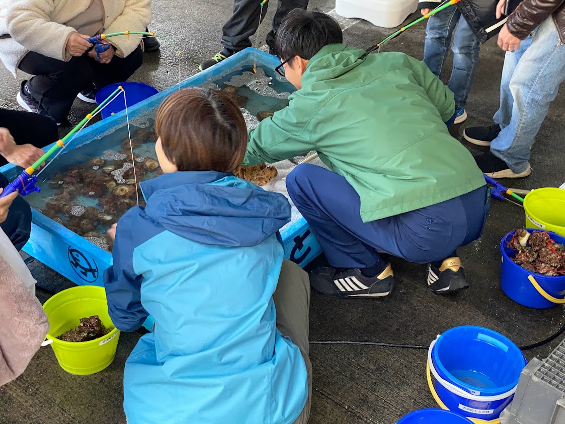 大人気！サザエ釣り！！