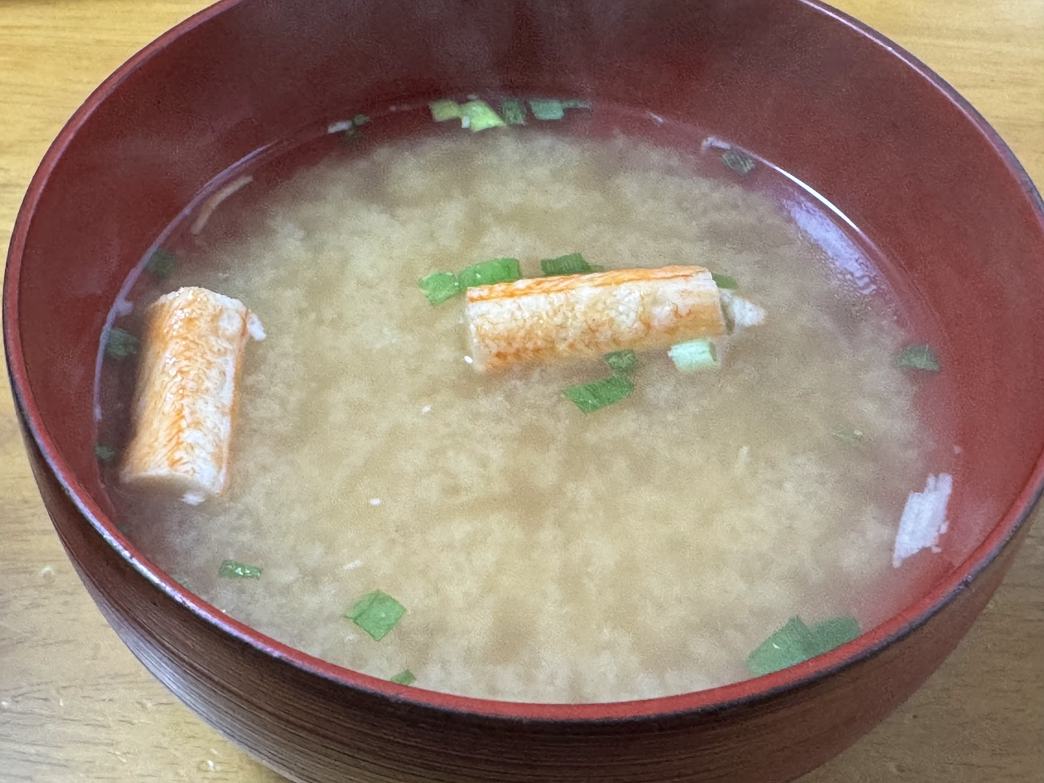 出来上がり時の「ほぼカニ汁」