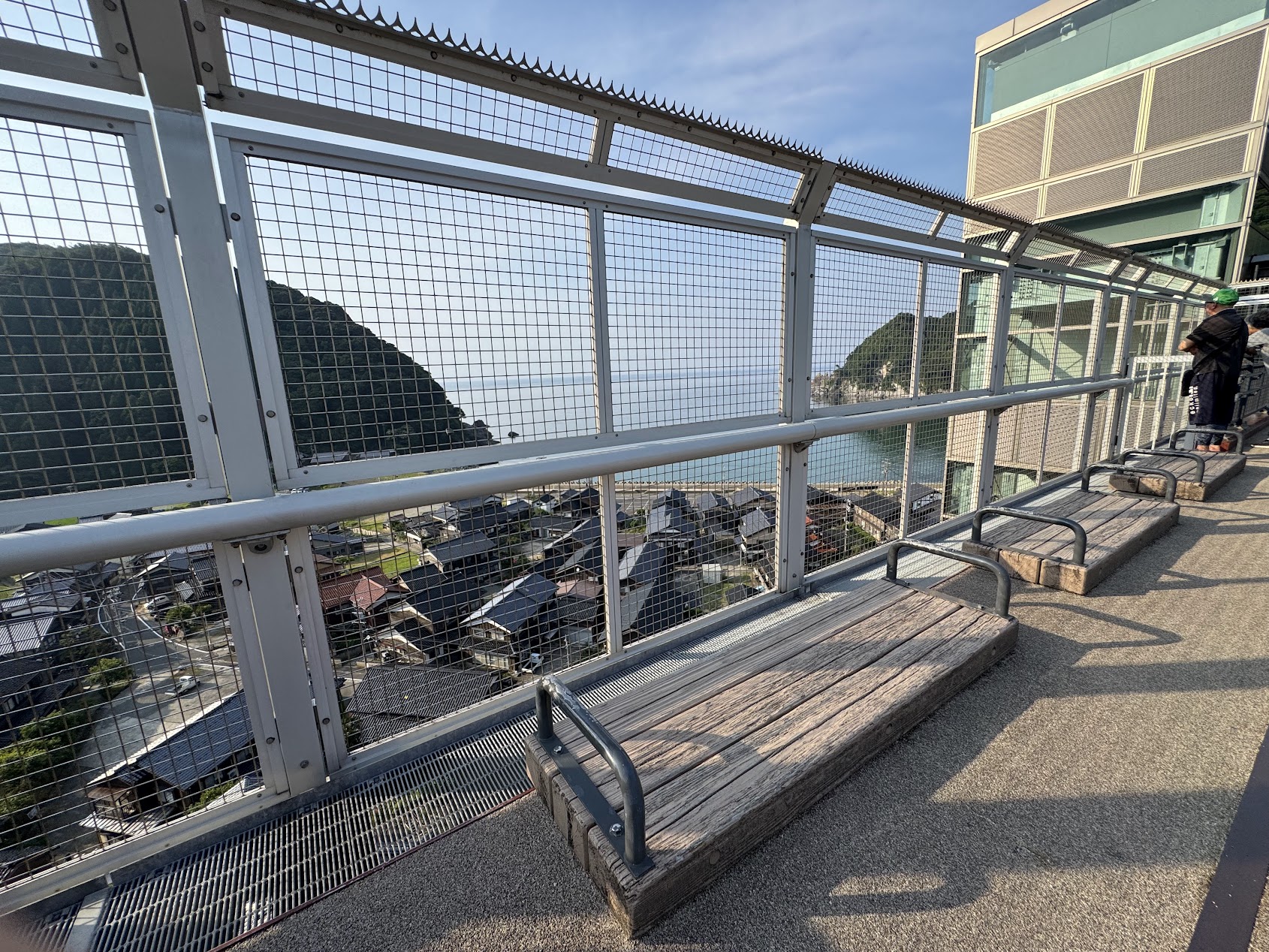 あまるべ空の駅にあるベンチ