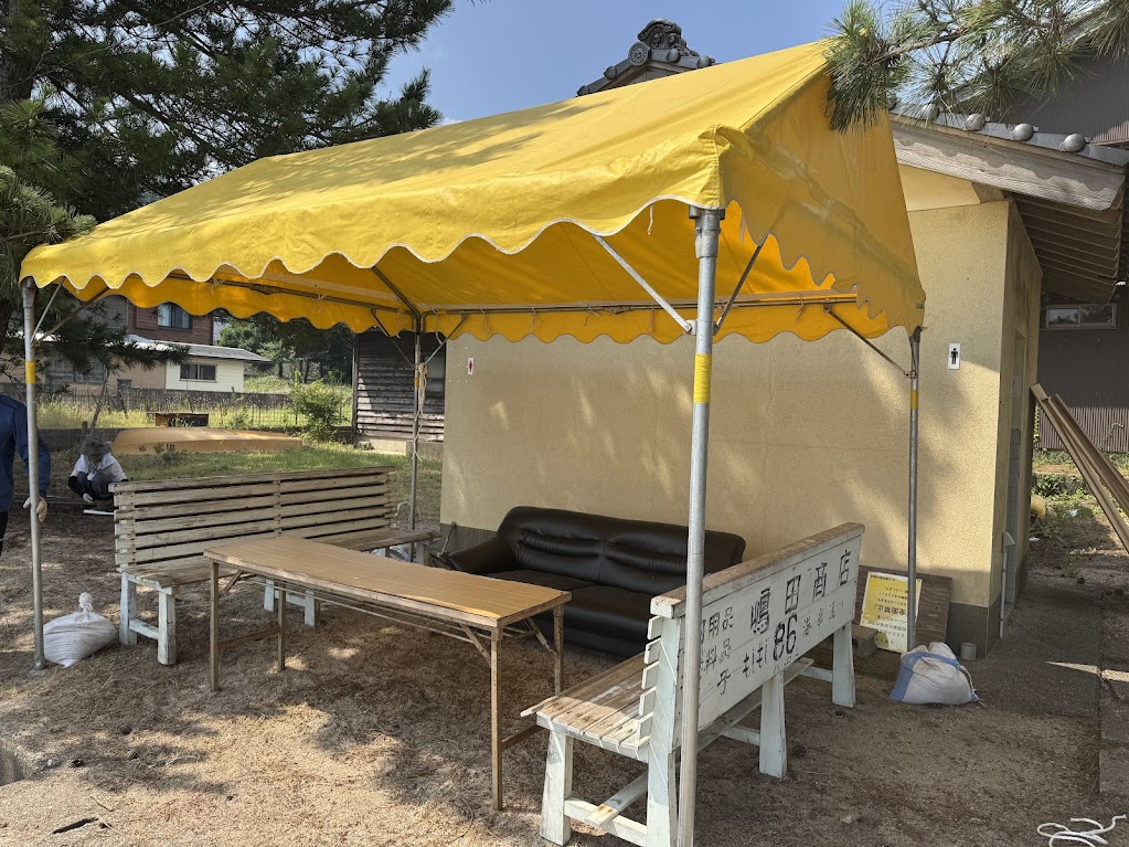 佐津海水浴場の監視所