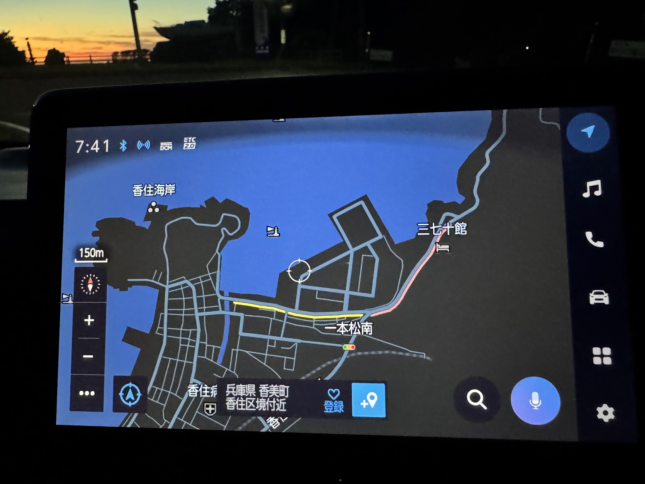 香住会場花火大会の渋滞