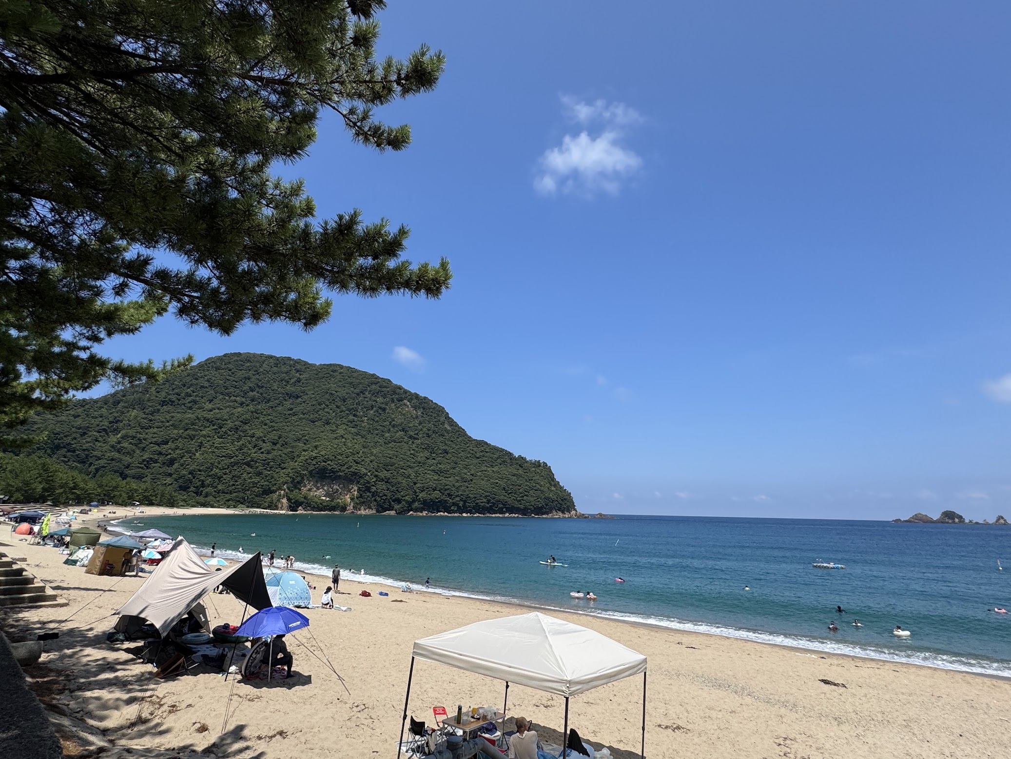 8月2日の佐津海水浴場