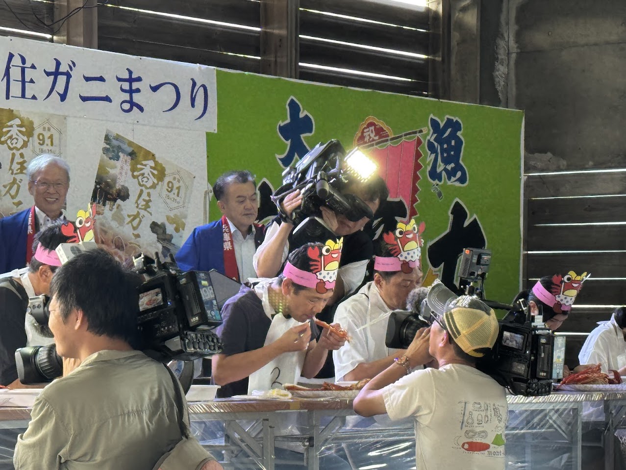 香住ガニまつりにて