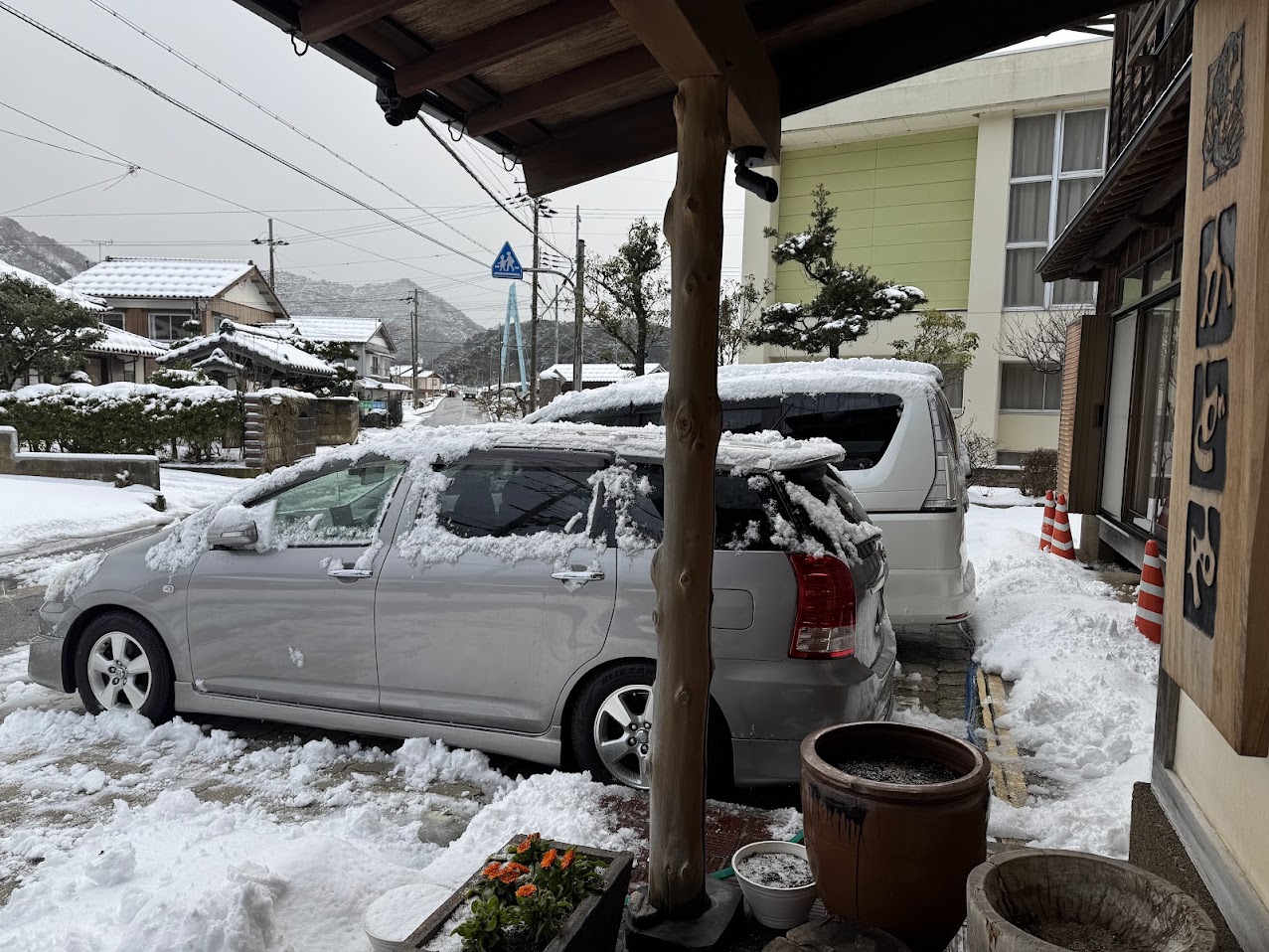 日本海側の冬の雪模様