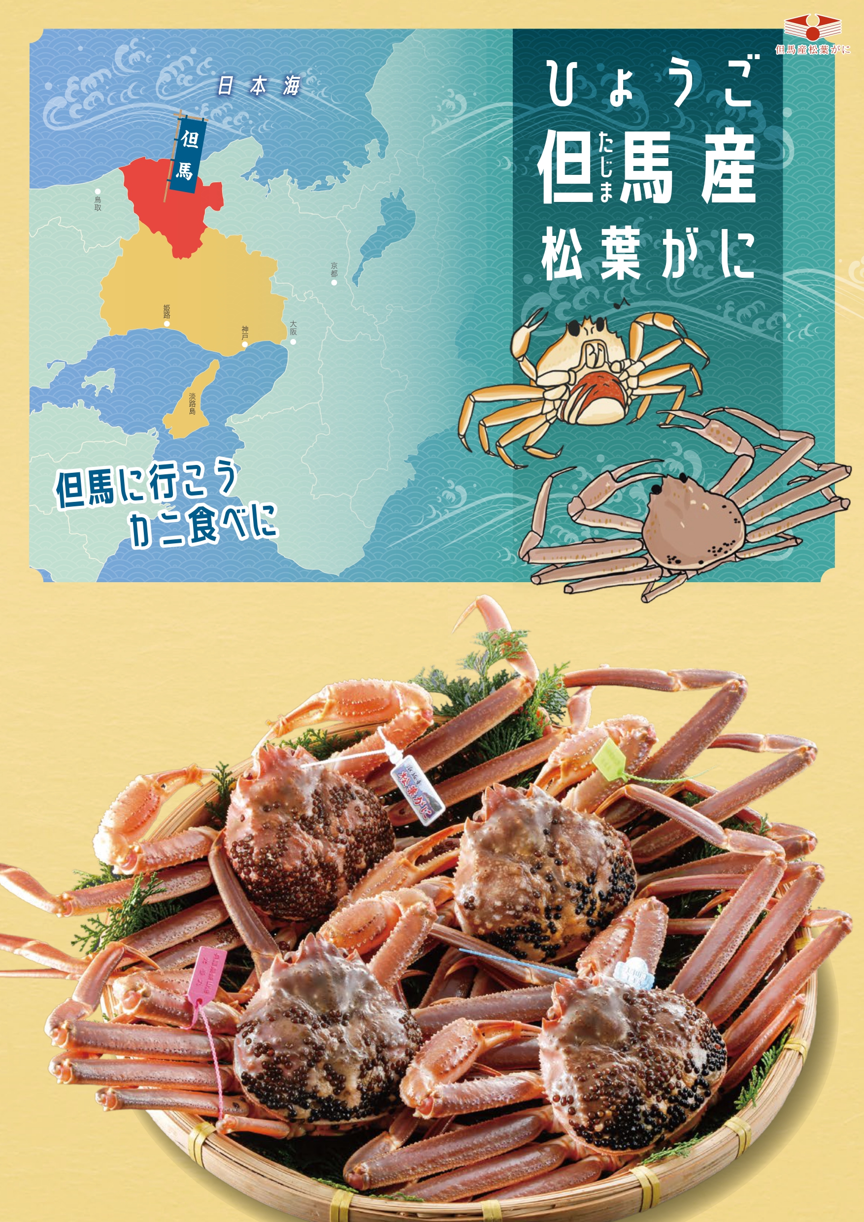 ひょうご但馬産松葉がにパンフレット（表）