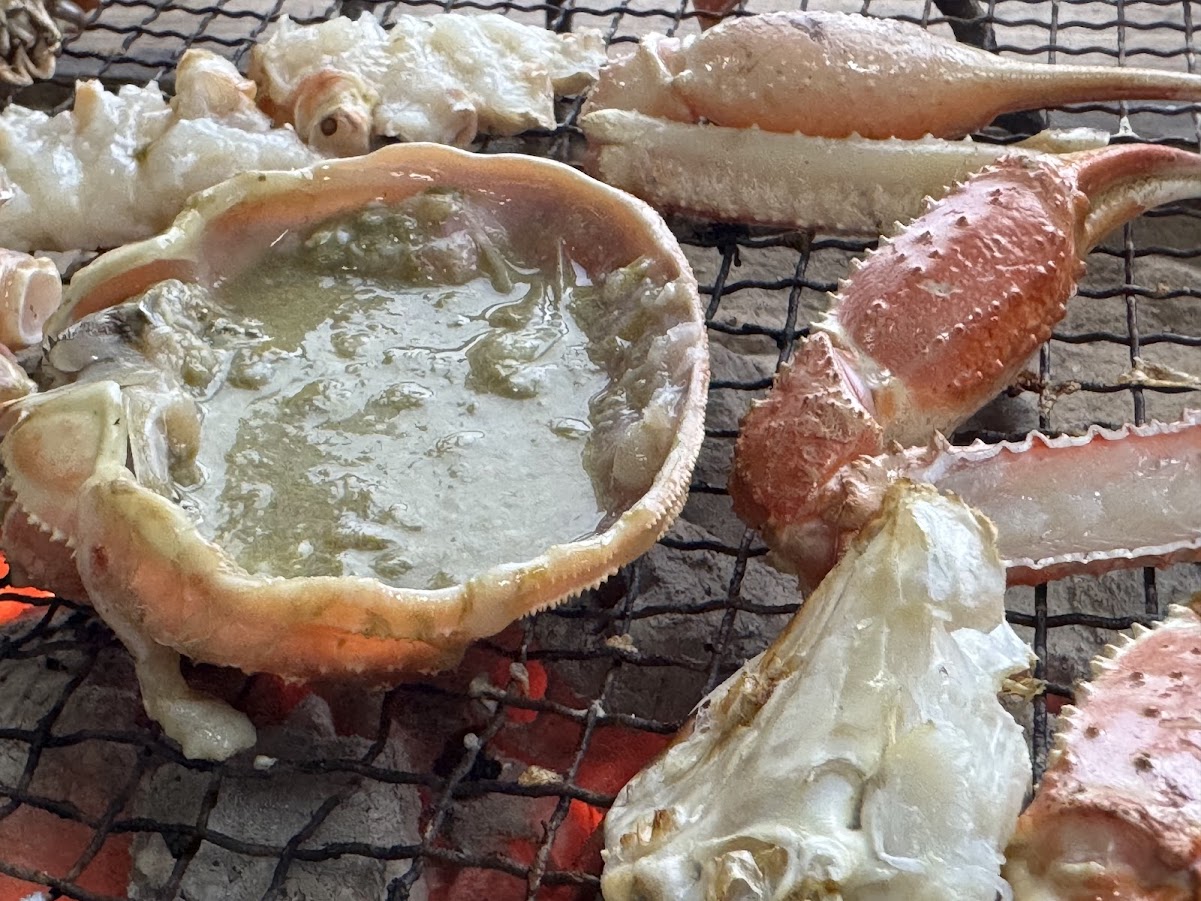 松葉がに炭火焼き
