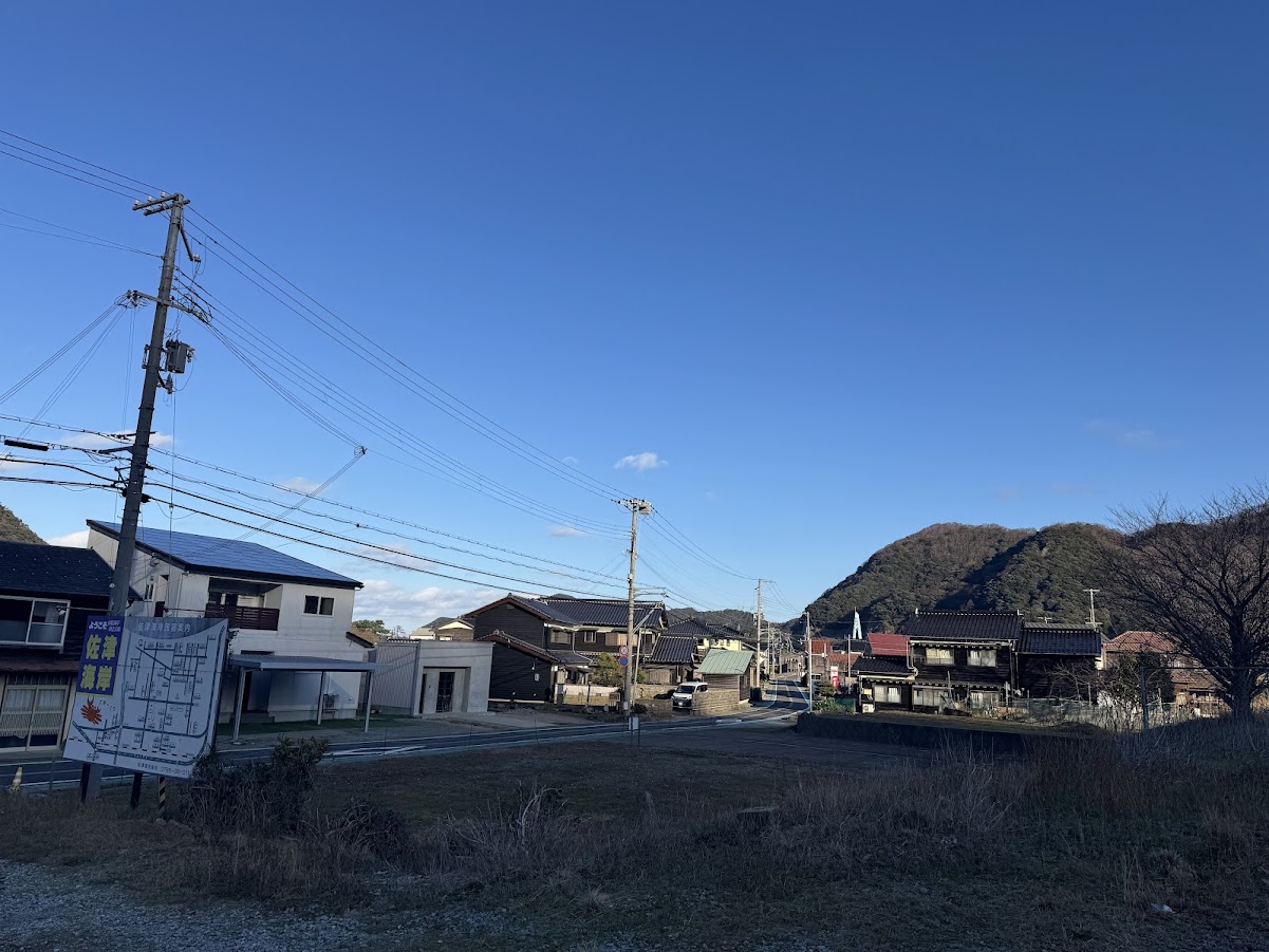 佐津駅から東側の風景