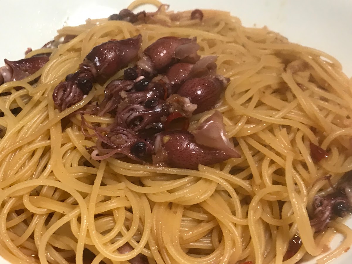 ホタルイカのパスタ
