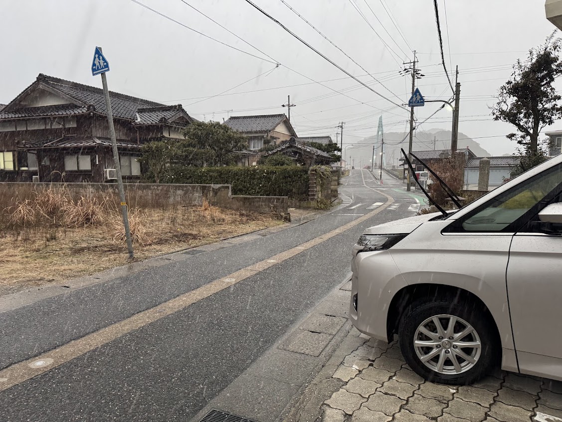 令和8年1月11日朝、降り始めはアラレでした